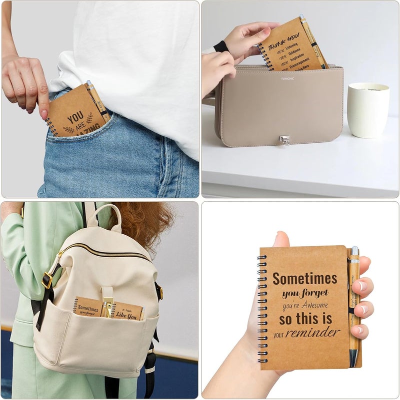 Tarevaniwa 100 Pcs Employee Appreciation Gifts Bulk -50 Sets of Inspirational Notebooks with Motivational Pens, Small Notepads for Coworkers, Office Staff, Team, Volunteer, Group, Teachers, Thank You Gifts - Image 5
